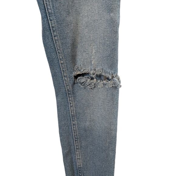 Zara Mid Waist Ripped Skinny Jeans - Picture 3 of 7